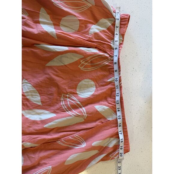 Lane Bryant Skirt Lined Coral-peach Cotton‎ Elastic Waist With Pockets 18/20 - Picture 5 of 11